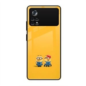 Minions Love Glass Case for Poco X4 Pro