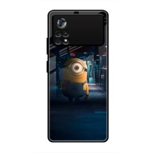 Minions Glass Case for Poco X4 Pro