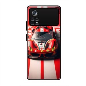 Ferrari Racing Glory Glass Case for Poco X4 Pro