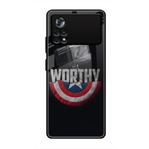 Thor and Caption America Glass Case for Poco X4 Pro