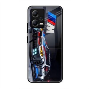 BMW Motorsport Glass Case for Poco X5