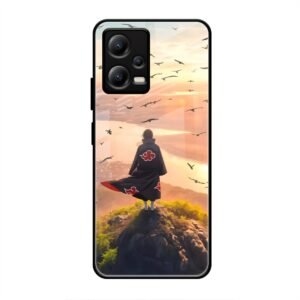 Echoes of the Akatsuki Glass Case for Poco X5