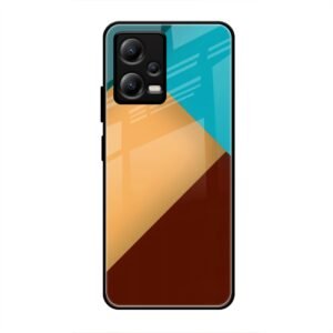 Abstract Color Glass Case for Poco X5