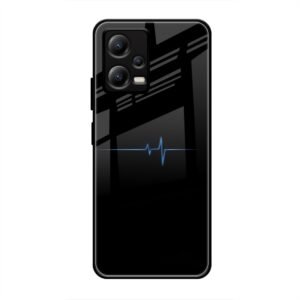 Heartbeat Glass Case for Poco X5