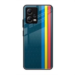 Lines Mobile Glass Case for Poco X5