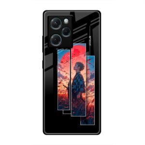 Samurai at Sunset Glass Case for Poco X5 Pro