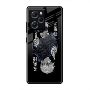 Duality of Satoru Gojo Glass Case for Poco X5 Pro