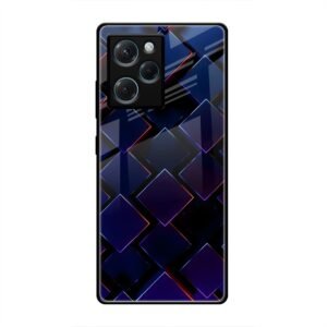 3D Square Glass Case for Poco X5 Pro