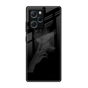 A boy Thinking Glass Case for Poco X5 Pro