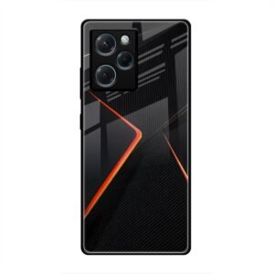 Abstract Line Glass Case for Poco X5 Pro