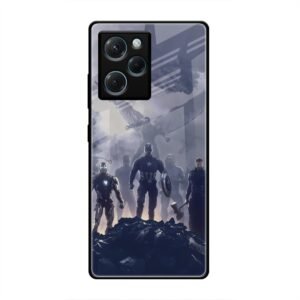 Caption America Glass Case for Poco X5 Pro