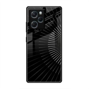 Lines Illusion Glass Case for Poco X5 Pro