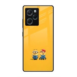 Minions Love Glass Case for Poco X5 Pro