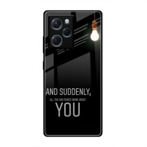 Quotes Glass Case for Poco X5 Pro