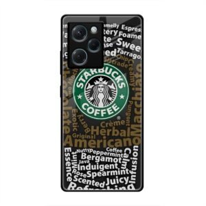 Starbucks Coffee Name Glass Case for Poco X5 Pro