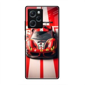 Ferrari Racing Glory Glass Case for Poco X5 Pro