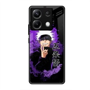 Gojo Satoru - The Honored One Glass Case for Poco X6