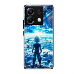 Cosmic Warrior's Resolve Glass Case for Poco X6