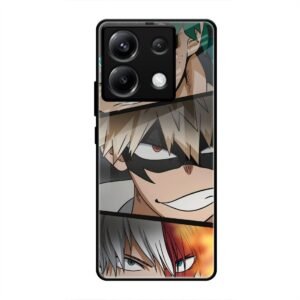 Determined Heroes Glass Case for Poco X6