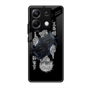 Duality of Satoru Gojo Glass Case for Poco X6
