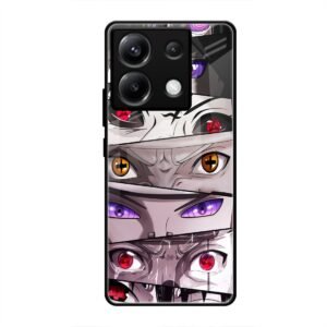 Eyes of the Uchiha Clan Glass Case for Poco X6