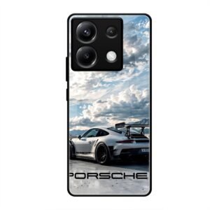 Porsche Under the Clouds Glass Case for Poco X6