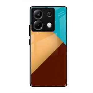 Abstract Color Glass Case for Poco X6