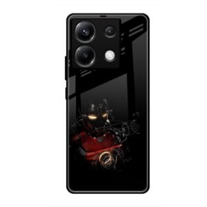 Iron Man Glass Case for Poco X6