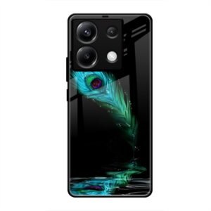 Lord Krishna Glass Case for Poco X6