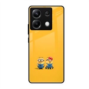 Minions Love Glass Case for Poco X6