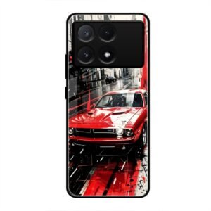 Midnight Cruiser Glass Case for Poco X6 Pro