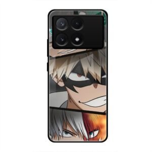 Determined Heroes Glass Case for Poco X6 Pro