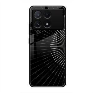 Lines Illusion Glass Case for Poco X6 Pro