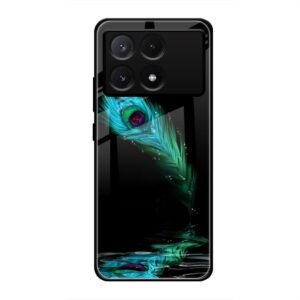 Lord Krishna Glass Case for Poco X6 Pro