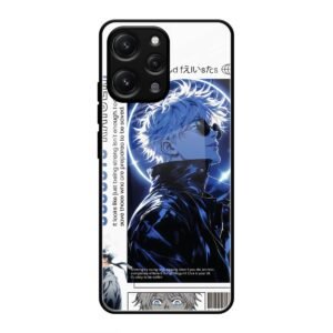 Jujutsu Kaisen Character Poster Glass Case for Redmi 12 4G