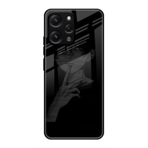 A boy Thinking Glass Case for Redmi 12 4G