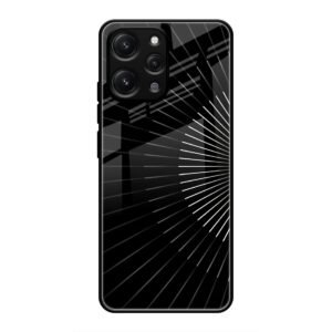 Lines Illusion Glass Case for Redmi 12 4G