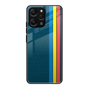 Lines Mobile Glass Case for Redmi 12 4G