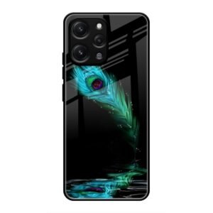 Lord Krishna Glass Case for Redmi 12 4G