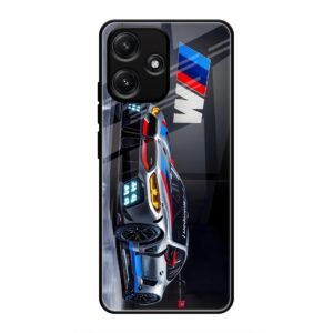 BMW Motorsport Glass Case for Redmi 12 5G