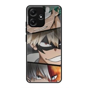 Determined Heroes Glass Case for Redmi 12 5G