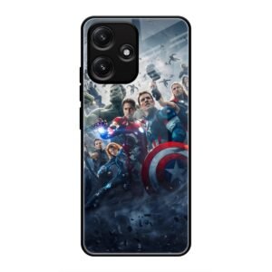 Avengers Glass Case for Redmi 12 5G
