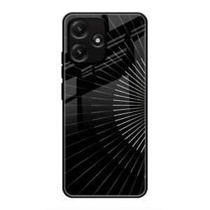 Lines Illusion Glass Case for Redmi 12 5G