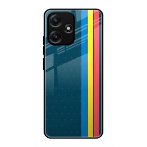 Lines Mobile Glass Case for Redmi 12 5G