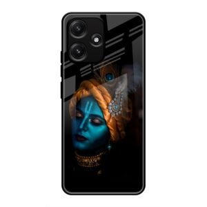 Lord Krishna Glass Case for Redmi 12 5G