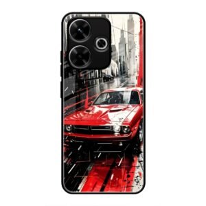 Midnight Cruiser Glass Case for Redmi 13