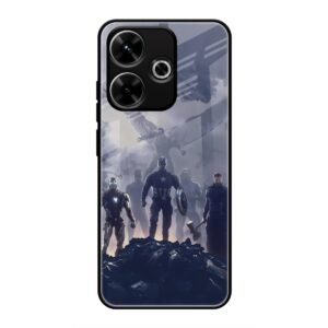 Caption America Glass Case for Redmi 13