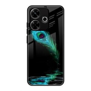 Lord Krishna Glass Case for Redmi 13