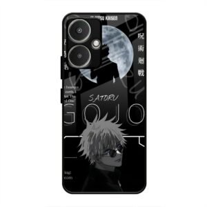 Satoru Gojo - The Honored One Glass Case for Redmi 13c 5G