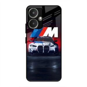 M Power Dominance Glass Case for Redmi 13c 5G